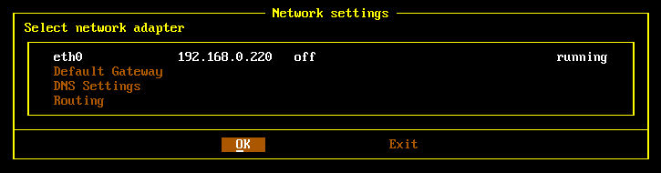 open-e dss network setting
