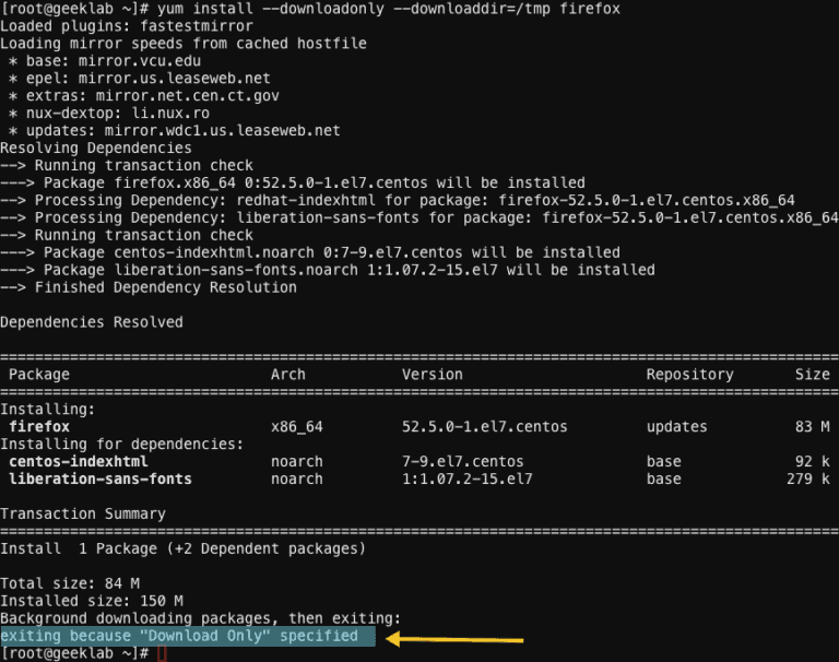 How to use “yum downloadonly” to download a package without installing ...