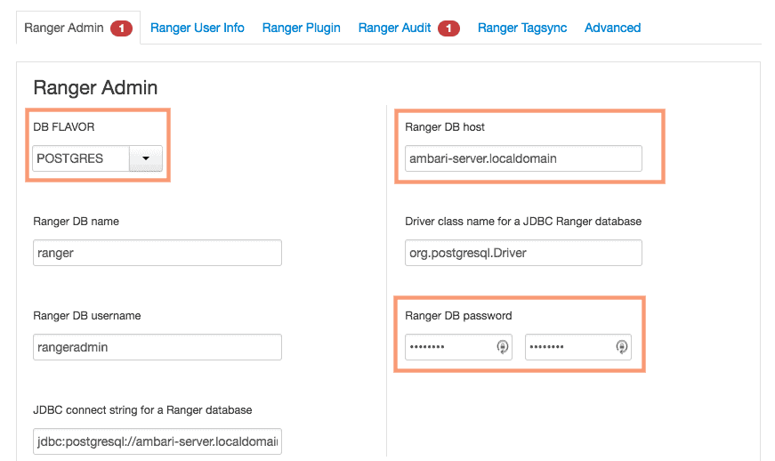 configuring ranger admin page in ambari HDPCA exam
