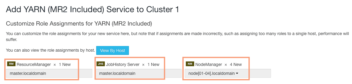 customize the role assignments in cloudera manager CCA 131