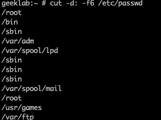 cut command examples in linux