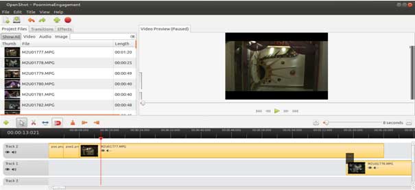 import audio video openshot