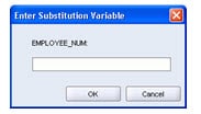 Substitution variable in PL/SQL