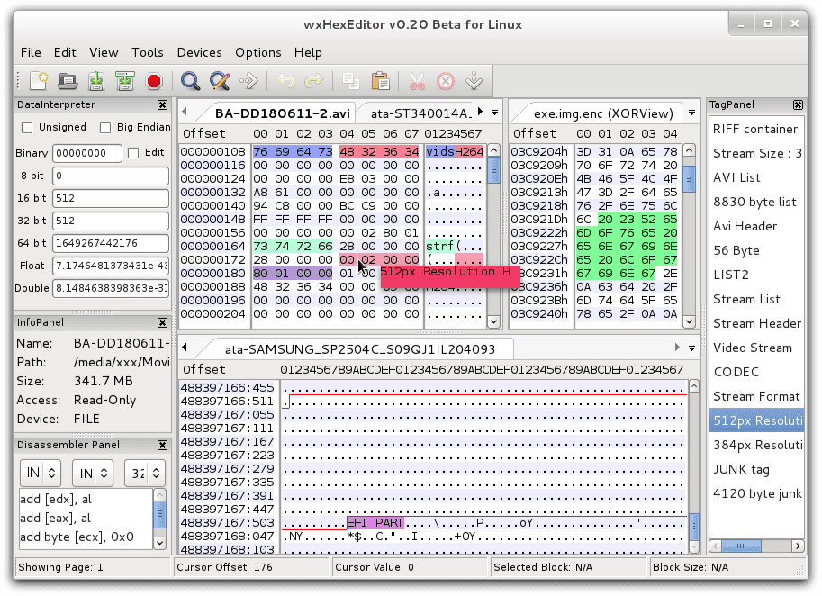 OPEN BLESS HEX EDITOR (HEXADECIMAL EDITOR) GRAPHICALLY